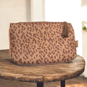 New Leopard Print Makeup Bag